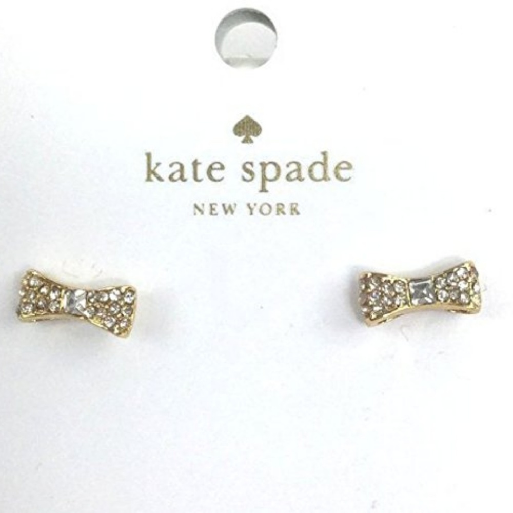 Kate Spade Gold Bow Stud Earrings - Picture 1 of 7